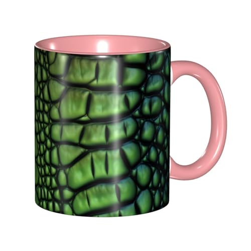 LKVNSWERT Porzellan-Kaffeetasse mit Griff, Alligatorhaut, Kaffeetasse für Büro und Zuhause, Latte-Getränketasse für Kaffee, Tee und Milch, bunte Innenseite, Keramik-Teetassen für Männer und Frauen LKVNSWERT Porzellan-Kaffeetasse mit Griff, Alligatorhaut, Kaffeetasse für Büro und Zuhause, Latte-Getränketasse für Kaffee, Tee und Milch, bunte Innenseite, Keramik-Teetassen für Männer und Frauen von LKVNSWERT