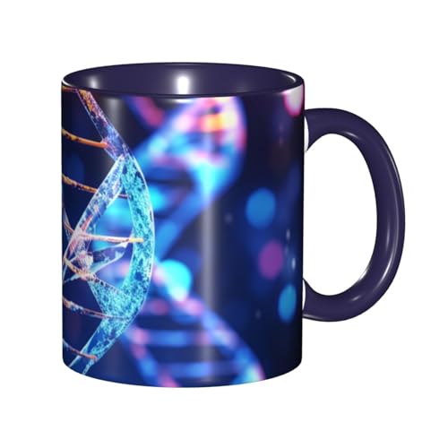 LKVNSWERT Porzellan-Kaffeetasse mit Griff, DNA Genetic Helix-Kaffeetasse für Büro und Zuhause, Latte-Getränketasse für Kaffee, Tee und Milch, bunte Innenseite, Keramik-Teetassen für Männer und Frauen LKVNSWERT Porzellan-Kaffeetasse mit Griff, DNA Genetic Helix-Kaffeetasse für Büro und Zuhause, Latte-Getränketasse für Kaffee, Tee und Milch, bunte Innenseite, Keramik-Teetassen für Männer und Frauen von LKVNSWERT