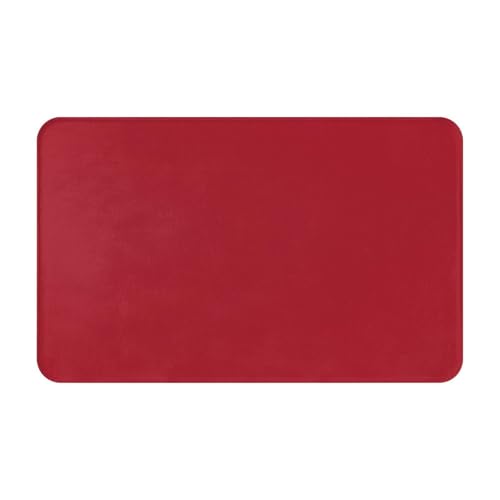 Amaranth-Fußmatte, für drinnen und draußen, leicht zu reinigen, schmutz- und lichtbeständig, saugfähig, Flanell-Badteppich, 49,5 x 80 cm, Rot Amaranth-Fußmatte, für drinnen und draußen, leicht zu reinigen, schmutz- und lichtbeständig, saugfähig, Flanell-Badteppich, 49,5 x 80 cm, Rot von LKWSCGHM