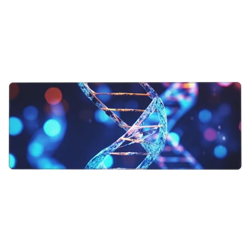 Großes Gaming-Mauspad, XL, 80 x 30 cm, DNA Genetic Helix-Schreibtischunterlage für Tastatur und Maus, waschbares Tastatur-Pad mit rutschfester Unterseite, wasserdichtes Mauspad für Gamer, Büro Großes Gaming-Mauspad, XL, 80 x 30 cm, DNA Genetic Helix-Schreibtischunterlage für Tastatur und Maus, waschbares Tastatur-Pad mit rutschfester Unterseite, wasserdichtes Mauspad für Gamer, Büro von LKWSCGHM
