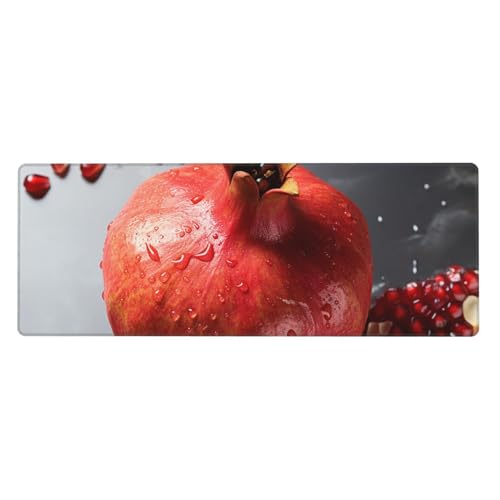 Großes Gaming-Mauspad, XL, 80 x 30 cm, Granatapfel-Schreibtischunterlage für Tastatur und Maus, waschbares Tastatur-Pad mit rutschfester Unterseite, wasserdichtes Mauspad für Gamer, Büro, Zuhause Großes Gaming-Mauspad, XL, 80 x 30 cm, Granatapfel-Schreibtischunterlage für Tastatur und Maus, waschbares Tastatur-Pad mit rutschfester Unterseite, wasserdichtes Mauspad für Gamer, Büro, Zuhause von LKWSCGHM