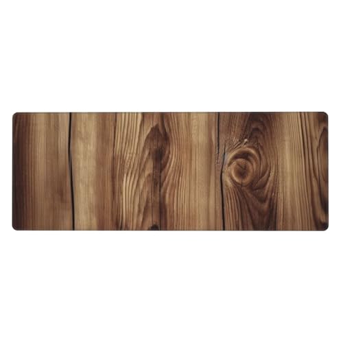 Großes Gaming-Mauspad, XL, 80 x 30 cm, Holzmaserung, Schreibtischunterlage für Tastatur und Maus, waschbares Tastatur-Pad mit rutschfester Unterseite, wasserdichtes Mauspad für Gamer, Büro, Zuhause Großes Gaming-Mauspad, XL, 80 x 30 cm, Holzmaserung, Schreibtischunterlage für Tastatur und Maus, waschbares Tastatur-Pad mit rutschfester Unterseite, wasserdichtes Mauspad für Gamer, Büro, Zuhause von LKWSCGHM