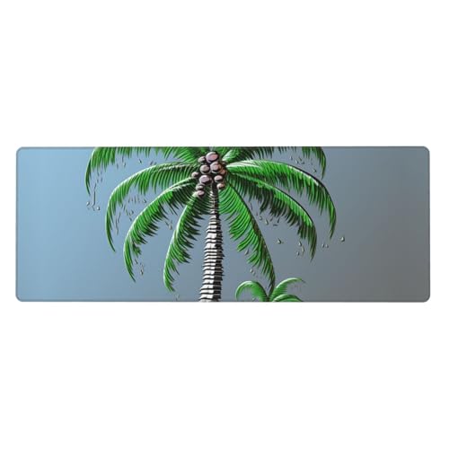 Großes Gaming-Mauspad, XL, 80 x 30 cm, Kokosnussbaum-Schreibtischunterlage für Tastatur und Maus, waschbares Tastatur-Pad mit rutschfester Unterseite, wasserdichtes Mauspad für Gamer, Büro, Zuhause Großes Gaming-Mauspad, XL, 80 x 30 cm, Kokosnussbaum-Schreibtischunterlage für Tastatur und Maus, waschbares Tastatur-Pad mit rutschfester Unterseite, wasserdichtes Mauspad für Gamer, Büro, Zuhause von LKWSCGHM
