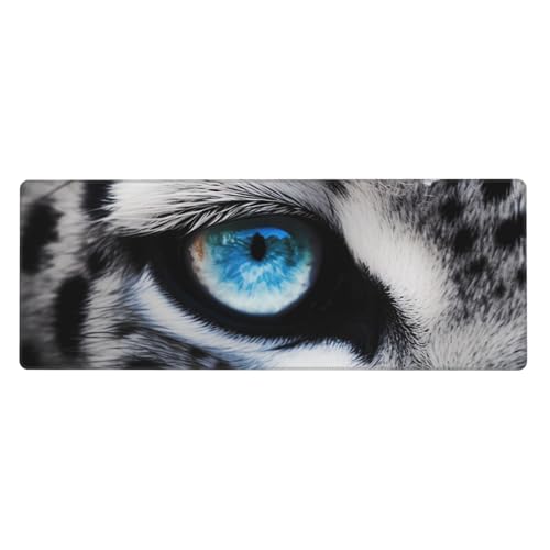Großes Gaming-Mauspad, XL, 80 x 30 cm, Schneeleopard-Auge, Schreibtischunterlage für Tastatur und Maus, waschbares Tastatur-Pad mit rutschfester Unterseite, wasserdichtes Mauspad für Gamer, Büro Großes Gaming-Mauspad, XL, 80 x 30 cm, Schneeleopard-Auge, Schreibtischunterlage für Tastatur und Maus, waschbares Tastatur-Pad mit rutschfester Unterseite, wasserdichtes Mauspad für Gamer, Büro von LKWSCGHM