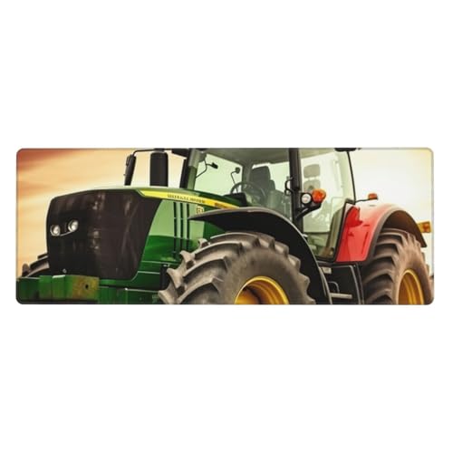 Großes Gaming-Mauspad, XL, 80 x 30 cm, Traktor-Motiv-Schreibtischunterlage für Tastatur und Maus, waschbares Tastatur-Pad mit rutschfester Unterseite, wasserdichtes Mauspad für Gamer, Büro, Zuhause Großes Gaming-Mauspad, XL, 80 x 30 cm, Traktor-Motiv-Schreibtischunterlage für Tastatur und Maus, waschbares Tastatur-Pad mit rutschfester Unterseite, wasserdichtes Mauspad für Gamer, Büro, Zuhause von LKWSCGHM