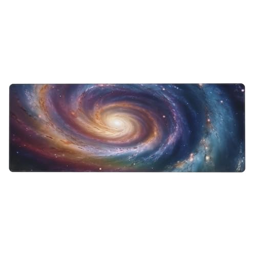 Großes Gaming-Mauspad, XL, 80 x 30 cm, Weltraumspirale, kosmische Energie, Schreibtischunterlage für Tastatur und Maus, waschbares Tastatur-Pad mit rutschfester Unterseite, wasserdichtes Mauspad für Großes Gaming-Mauspad, XL, 80 x 30 cm, Weltraumspirale, kosmische Energie, Schreibtischunterlage für Tastatur und Maus, waschbares Tastatur-Pad mit rutschfester Unterseite, wasserdichtes Mauspad für von LKWSCGHM