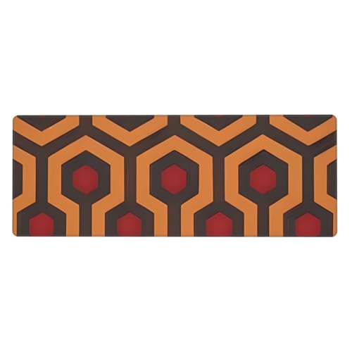 Großes Gaming-Mauspad, XL, 80 x 30 cm, glänzende Schreibtischunterlage für Tastatur und Maus, waschbares Tastatur-Pad mit rutschfester Unterseite, wasserdichtes Mauspad für Gamer, Büro, Zuhause von LKWSCGHM