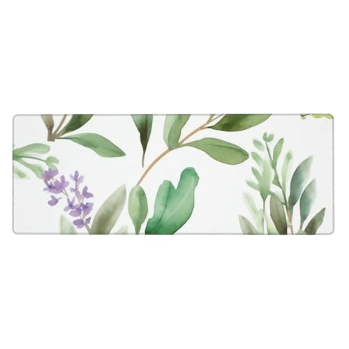 Großes Gaming-Mauspad, XL, 80 x 30 cm, grüne Blume, Schreibtischunterlage für Tastatur und Maus, waschbares Tastatur-Pad mit rutschfester Unterseite, wasserdichtes Mauspad für Gamer, Büro, Zuhause Großes Gaming-Mauspad, XL, 80 x 30 cm, grüne Blume, Schreibtischunterlage für Tastatur und Maus, waschbares Tastatur-Pad mit rutschfester Unterseite, wasserdichtes Mauspad für Gamer, Büro, Zuhause von LKWSCGHM