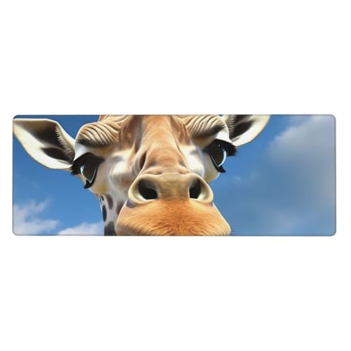Großes Gaming-Mauspad, XL, 80 x 30 cm, lustige Giraffen-Schreibtischunterlage für Tastatur und Maus, waschbares Tastatur-Pad mit rutschfester Unterseite, wasserdichtes Mauspad für Gamer, Büro, Zuhause Großes Gaming-Mauspad, XL, 80 x 30 cm, lustige Giraffen-Schreibtischunterlage für Tastatur und Maus, waschbares Tastatur-Pad mit rutschfester Unterseite, wasserdichtes Mauspad für Gamer, Büro, Zuhause von LKWSCGHM