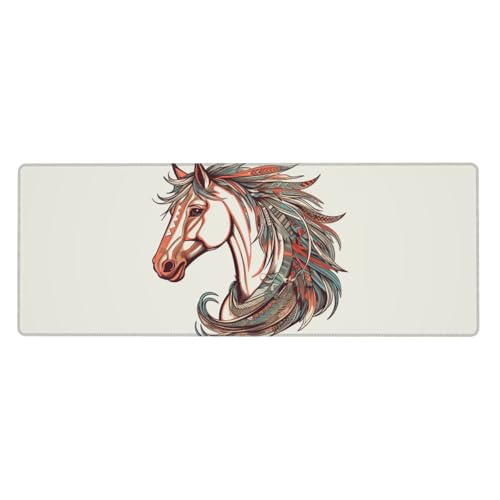 Großes Gaming-Mauspad XL 80 x 30 cm – Cupid Arrow Love Horse Schreibtischunterlage für Tastatur und Maus, waschbare Tastaturunterlage mit rutschfester Unterseite, wasserdichtes Mauspad für Gamer, Büro Großes Gaming-Mauspad XL 80 x 30 cm – Cupid Arrow Love Horse Schreibtischunterlage für Tastatur und Maus, waschbare Tastaturunterlage mit rutschfester Unterseite, wasserdichtes Mauspad für Gamer, Büro von LKWSCGHM