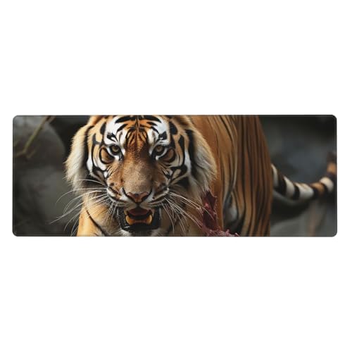 Großes Gaming-Mauspad XL 80 x 30 cm – Malayaischer Tiger-Schreibtischunterlage für Tastatur und Maus, waschbares Tastatur-Pad mit rutschfester Unterseite, wasserdichtes Mauspad für Gamer, Büro Großes Gaming-Mauspad XL 80 x 30 cm – Malayaischer Tiger-Schreibtischunterlage für Tastatur und Maus, waschbares Tastatur-Pad mit rutschfester Unterseite, wasserdichtes Mauspad für Gamer, Büro von LKWSCGHM
