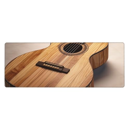 Großes Gaming-Mauspad XL 80 x 30 cm – Schreibtischunterlage aus Holz für Tastatur und Maus, waschbares Tastatur-Pad mit rutschfester Unterseite, wasserdichtes Mauspad für Gamer, Büro, Zuhause von LKWSCGHM