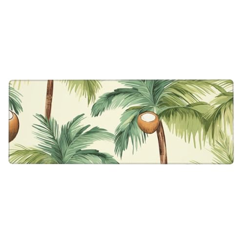 Großes Gaming-Mauspad XL 80 x 30 cm – Sommer-Kokosnussbaum-Schreibtischunterlage für Tastatur und Maus, waschbares Tastatur-Pad mit rutschfester Unterseite, wasserdichtes Mauspad für Gamer, Büro Großes Gaming-Mauspad XL 80 x 30 cm – Sommer-Kokosnussbaum-Schreibtischunterlage für Tastatur und Maus, waschbares Tastatur-Pad mit rutschfester Unterseite, wasserdichtes Mauspad für Gamer, Büro von LKWSCGHM