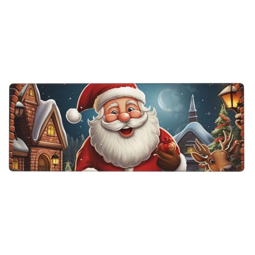 Großes Gaming-Mauspad XL 80 x 30 cm – Weihnachtsmann-Schreibtischunterlage für Tastatur und Maus, waschbares Tastatur-Pad mit rutschfester Unterseite, wasserdichtes Mauspad für Gamer, Büro, Zuhause Großes Gaming-Mauspad XL 80 x 30 cm – Weihnachtsmann-Schreibtischunterlage für Tastatur und Maus, waschbares Tastatur-Pad mit rutschfester Unterseite, wasserdichtes Mauspad für Gamer, Büro, Zuhause von LKWSCGHM
