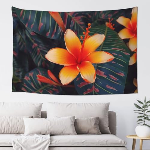 LKWSCGHM Hawaii-Wandteppich mit tropischer Blume für Schlafzimmer, ästhetische Wandkunst, Wandbehang für Studentenwohnheim, Dekoration, Hintergrund, Party-Banner, lustiges Poster, Wanddekoration LKWSCGHM Hawaii-Wandteppich mit tropischer Blume für Schlafzimmer, ästhetische Wandkunst, Wandbehang für Studentenwohnheim, Dekoration, Hintergrund, Party-Banner, lustiges Poster, Wanddekoration von LKWSCGHM