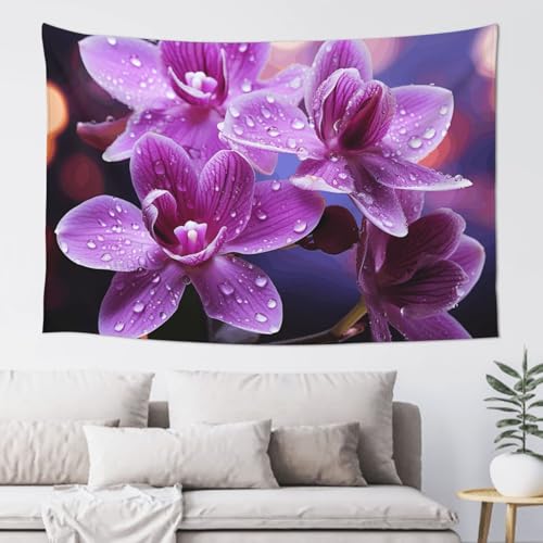 LKWSCGHM Wandteppich mit violetter Blume für Schlafzimmer, ästhetische Wandkunst, Wandbehang für Studentenwohnheim, Dekoration, Hintergrund, Party-Banner, lustiges Poster, Wanddekoration, 152,4 x LKWSCGHM Wandteppich mit violetter Blume für Schlafzimmer, ästhetische Wandkunst, Wandbehang für Studentenwohnheim, Dekoration, Hintergrund, Party-Banner, lustiges Poster, Wanddekoration, 152,4 x von LKWSCGHM