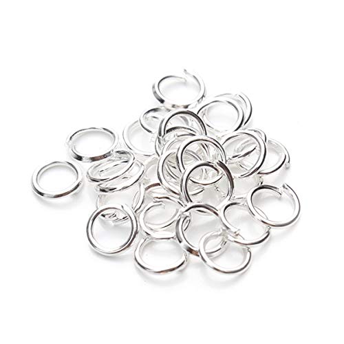 LKXHarleya 200 STK GrößEn, Offener O-Ring Aus Metall, Offener Biegering FüR Die Herstellung Von Handtaschen-Rucksackschmuck, Silber, 8 Mm von LKXHarleya