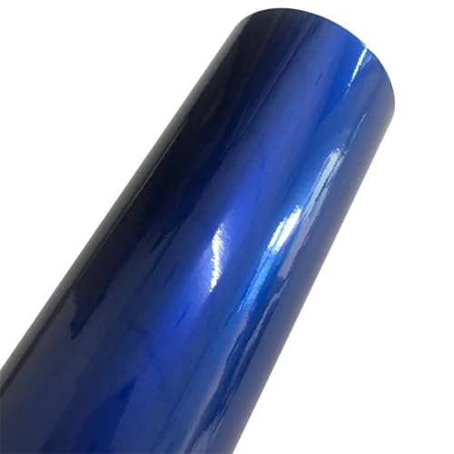 LKXHarleya Air Release Selbstklebender Autoaufkleber, 40 x 152 cm, glänzende Vinylfolie für Motorradkonsolen, Dunkelblau von LKXHarleya
