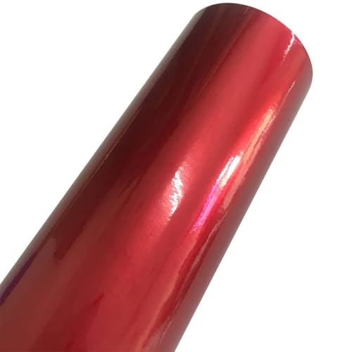 LKXHarleya Air Release Selbstklebender Autoaufkleber, 50 x 152 cm, glänzende Vinylfolie für Motorradkonsolen, Rot von LKXHarleya