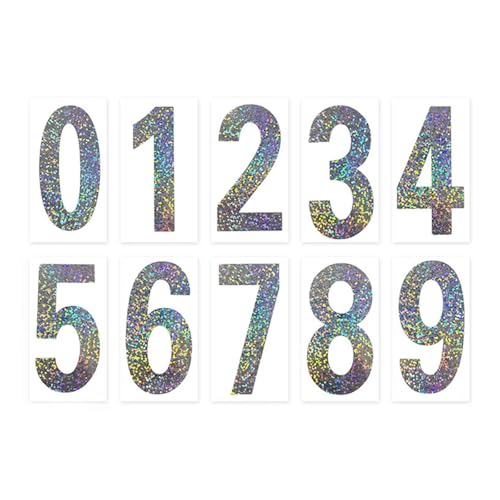 LKXHarleya Reflektierende, wasserfeste, selbstklebende Adressaufkleber, 10 cm Briefkastennummernaufkleber für Außentüren, Laser LKXHarleya Reflektierende, wasserfeste, selbstklebende Adressaufkleber, 10 cm Briefkastennummernaufkleber für Außentüren, Laser von LKXHarleya