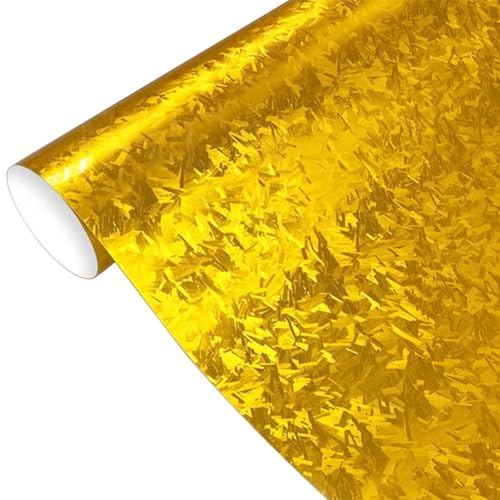 LKXHarleya Selbstklebender Autoaufkleber, 30 x 152 cm, luftdurchlässige Vinylfolie für Motorradkonsolen, Gold LKXHarleya Selbstklebender Autoaufkleber, 30 x 152 cm, luftdurchlässige Vinylfolie für Motorradkonsolen, Gold von LKXHarleya