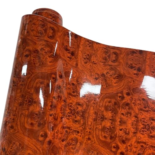LKXHarleya Selbstklebender Autoaufkleber, 50 x 500 cm, glänzende Vinylfolie mit Holzmaserung für Homeoffice-Möbel, 1 LKXHarleya Selbstklebender Autoaufkleber, 50 x 500 cm, glänzende Vinylfolie mit Holzmaserung für Homeoffice-Möbel, 1 von LKXHarleya