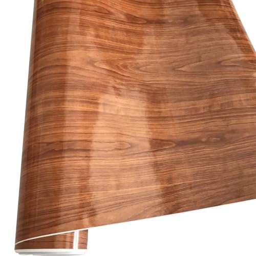 LKXHarleya Selbstklebender Autoaufkleber, 50 x 500 cm, glänzende Vinylfolie mit Holzmaserung für Homeoffice-Möbel, 4 LKXHarleya Selbstklebender Autoaufkleber, 50 x 500 cm, glänzende Vinylfolie mit Holzmaserung für Homeoffice-Möbel, 4 von LKXHarleya