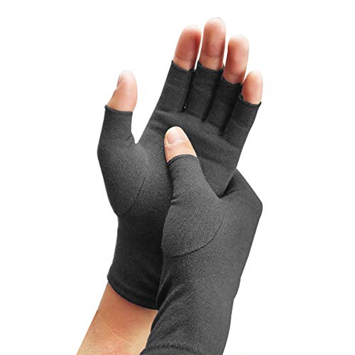LKXHarleya Upgrade Arthritis Kompression Handschuhe für Damen Herren, Therapie Finger Handschuh, Linderung von Rheuma, Arthrose, Karpaltunnel, Dunkelgrau, Schwarz, L LKXHarleya Upgrade Arthritis Kompression Handschuhe für Damen Herren, Therapie Finger Handschuh, Linderung von Rheuma, Arthrose, Karpaltunnel, Dunkelgrau, Schwarz, L von LKXHarleya