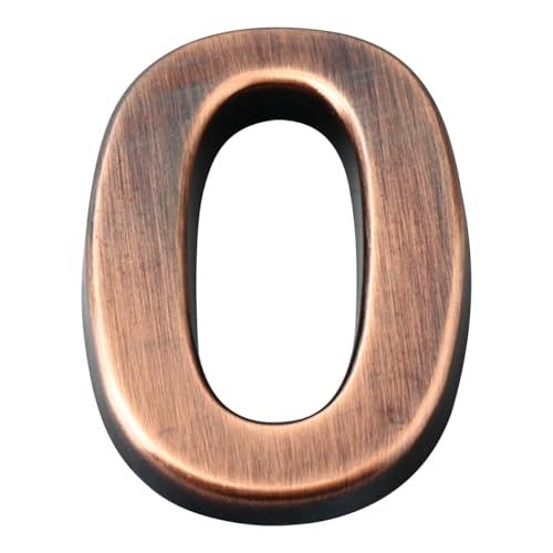 Selbstklebendes Nummernschild, 50 x 35 x 6 mm, bronzefarben, 3D-Adressschilder für Wohnung, Hotel, Büro, Außendekoration, Nummer 0 Selbstklebendes Nummernschild, 50 x 35 x 6 mm, bronzefarben, 3D-Adressschilder für Wohnung, Hotel, Büro, Außendekoration, Nummer 0 von LKXHarleya