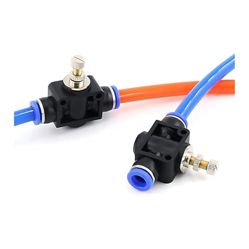 1 stücke 20/50/100 STÜCKE Drosselventil 4mm 6mm 8mm 10mm 12mm Luftstromregelventil Rohrschlauch Pneumatisches manuelles Ventil Push-in-Anschluss(Sa-12) von LKYAQJKGQ