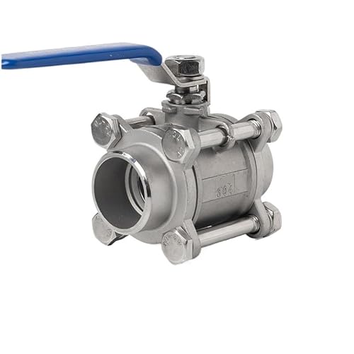 Geschweißter Kugelhahn aus Edelstahl 304 mit vollem Durchgang, Wasserschalter, stumpfgeschweißtes Ventil for hohe Temperaturen, 1/4 Zoll, 3/8 Zoll, 1/2 Zoll, 3/4 Zoll, 1 Zoll(3/4 inch) von LKYAQJKGQ