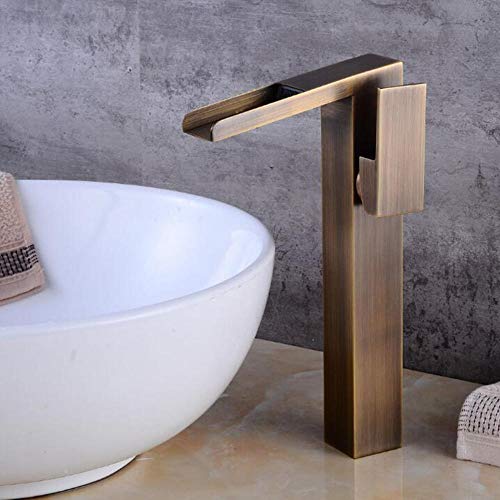 Hoher Waschtischmischer Wasserhahn Wasserfall Badezimmer Waschbecken Wasserhähne Messing Waschtischarmatur Heiß und Kalt Wasserfall Wasserhahn Badezimmerarmatur Gebürstet Hoher Waschtischmischer Wasserhahn Wasserfall Badezimmer Waschbecken Wasserhähne Messing Waschtischarmatur Heiß und Kalt Wasserfall Wasserhahn Badezimmerarmatur Gebürstet von LKYAQJKGQ