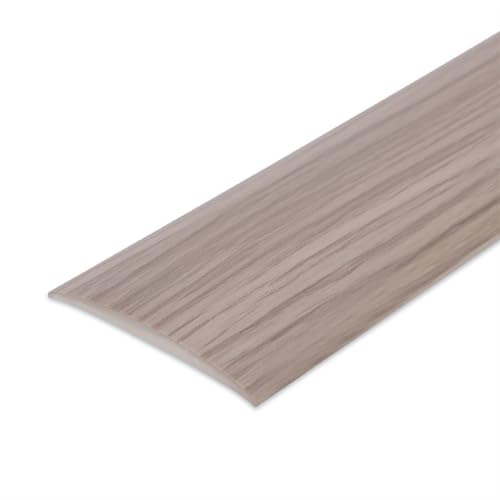 LKYJD 5cm Übergangsprofil Selbstklebend Vinyl Übergangsschiene, Flach Wasserdicht Weichsockel Leiste Fensterleiste Tür Leisten Boden(D,30FT) von LKYJD