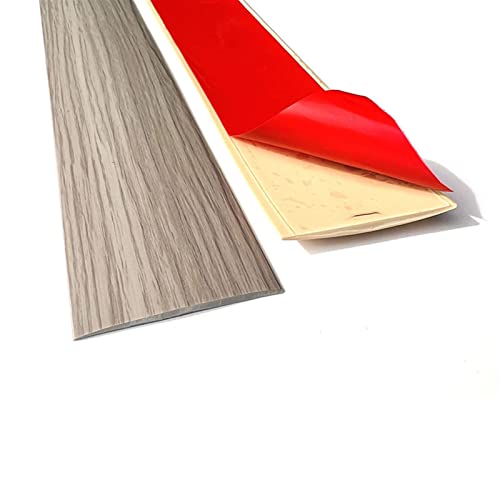 LKYJD 5m Übergangsprofil Selbstklebend Vinyl Boden Abdeckleiste Übergangsleiste Ausgleichsprofil Böden Übergangsschiene Bodenprofil zum Kleben(E,5cm) von LKYJD