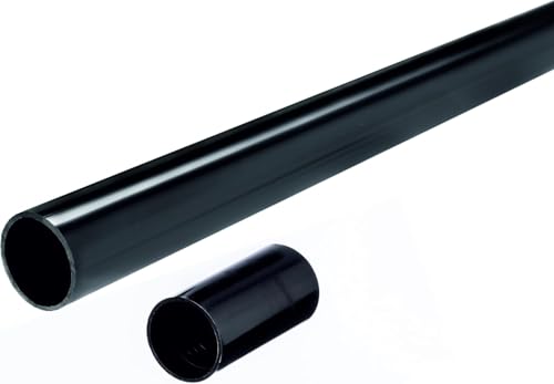 PVC Installationsrohr M28, 9 Meter Kabelrohr starr + 8x Muffen, Ø 28mm für Aufputzinstallation, Härtedruck 320N, Schwarz PVC Installationsrohr M28, 9 Meter Kabelrohr starr + 8x Muffen, Ø 28mm für Aufputzinstallation, Härtedruck 320N, Schwarz von LL ELEKTROPLAST STRÓŻA
