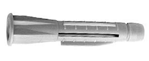 Allzweckdübel Universaldübel mit Kragen vorhandene Durchmesser 5, 6, 8, 10, 12mm in grau oder dunkelgrau (ø12 x 70mm, 10St.) von LL-VV