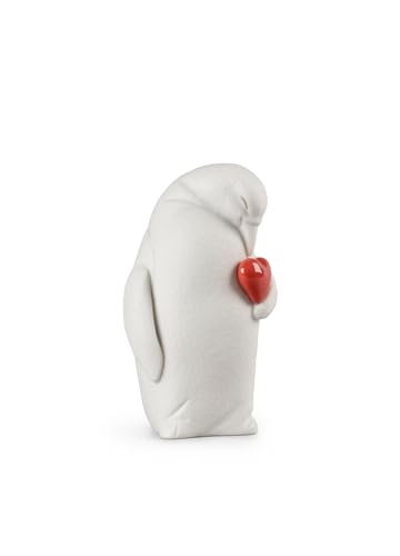 LLADRÓ Colby-Protective Penguin Figurine. Liebe. Porzellan. von LLADRÓ