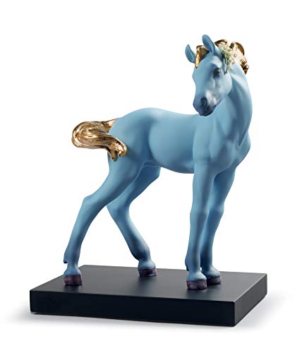 LLADRÓ Figur Das Pferd. Blau. Limitierte Auflage. Pferd. Porzellan. von LLADRÓ