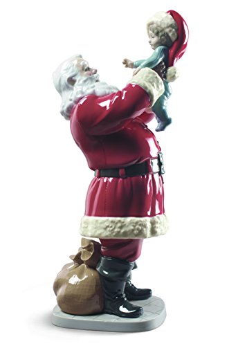 LLADRÓ Figur Frohe Weihnachten Nikolaus!. Weihnachtsmann. Porzellan. von LLADRÓ