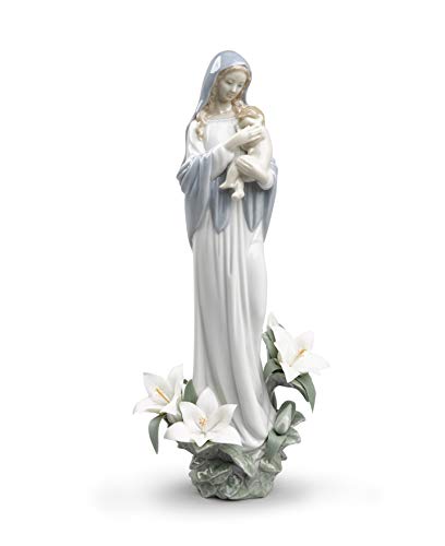 LLADRÓ Figur Madonna Der Blumen. Jungfrau Maria. Porzellan. von LLADRÓ