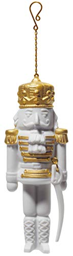 LLADRÓ Weihnachtsschmuck Nussknacker. Gold. Weihnachtsverzierung. Porzellan. von LLADRÓ