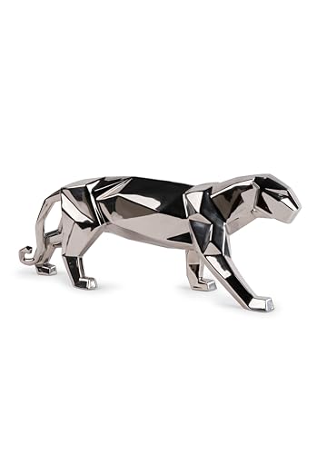 Lladró Silber Panther Skulptur #9591 von LLADRÓ