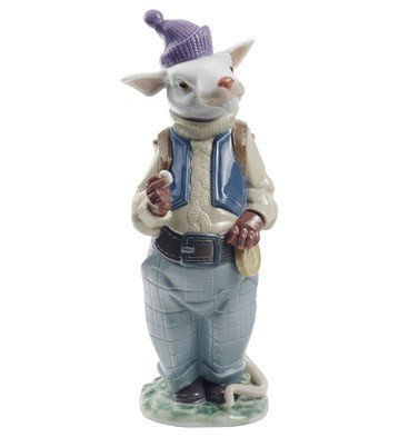 Nao by Lladro 02001782 Tooth Mouse Porzellanfigur Glased New von LLADRÓ
