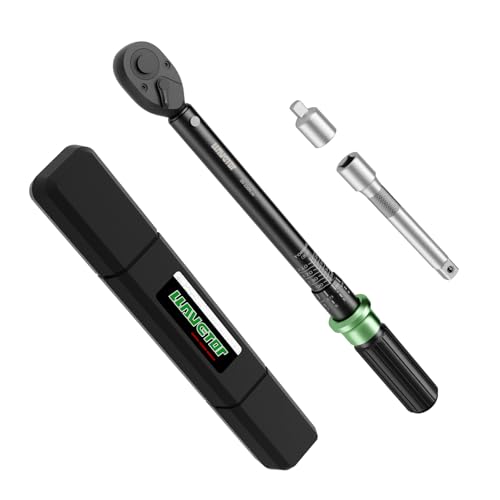 LLAVETOR Drehmomentschlüssel 1/2 Zoll Auto, 20-220 nm Automobil-Drehmomentschlüsselsatz, Verlängerungsstange, 1/2-3/8 Zoll Adapter für Fahrrad, Auto-Zündkerzenwechsel LLAVETOR Drehmomentschlüssel 1/2 Zoll Auto, 20-220 nm Automobil-Drehmomentschlüsselsatz, Verlängerungsstange, 1/2-3/8 Zoll Adapter für Fahrrad, Auto-Zündkerzenwechsel von LLAVETOR