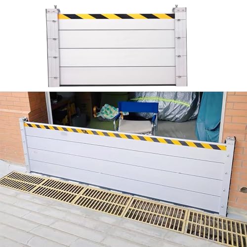 Garagentor dichtung hochwasserschutz barriere Häuser Garage Überschwemmungsbarrieren Wiederverwendbar, Anpassbare Sturmsicherungen für Außentüren, Gartentore Überschwemmungsschutz Baffle(305*80cm/10*2 von LLaviD