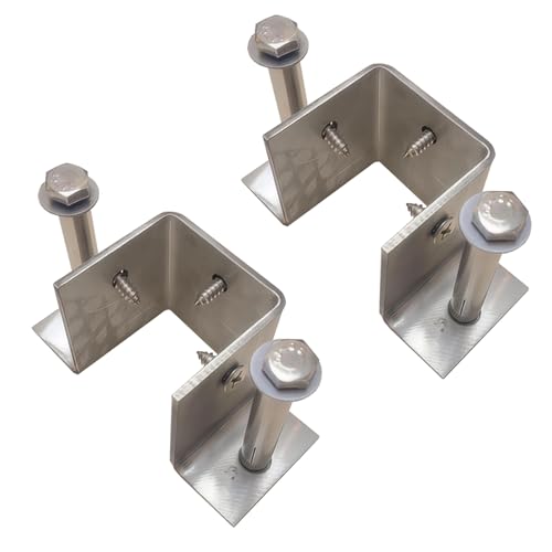 Pfostenträger Aufschraubhülse 2/4/6 Stück Pfostenankersockel für Beton, 60 90 150 190 mm, robuste seitlich ausgerichtete Deckgeländer-Basishalterung, Säulenhalter für Pavillons im Freien mit Dehnschra Pfostenträger Aufschraubhülse 2/4/6 Stück Pfostenankersockel für Beton, 60 90 150 190 mm, robuste seitlich ausgerichtete Deckgeländer-Basishalterung, Säulenhalter für Pavillons im Freien mit Dehnschra von LLAYMX