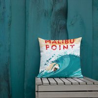 Landmarke Ca | Malibu Point Premium Kissen von LLArtPrints