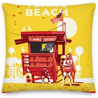 Landmarke Ca | Venice Beach Premium Kissen von LLArtPrints