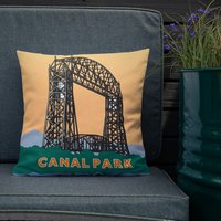 Landmarke Mn | Canal Park Dekokissen von LLArtPrints