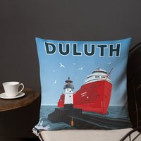 Landmarke Mn | Duluth Premium Kissen von LLArtPrints